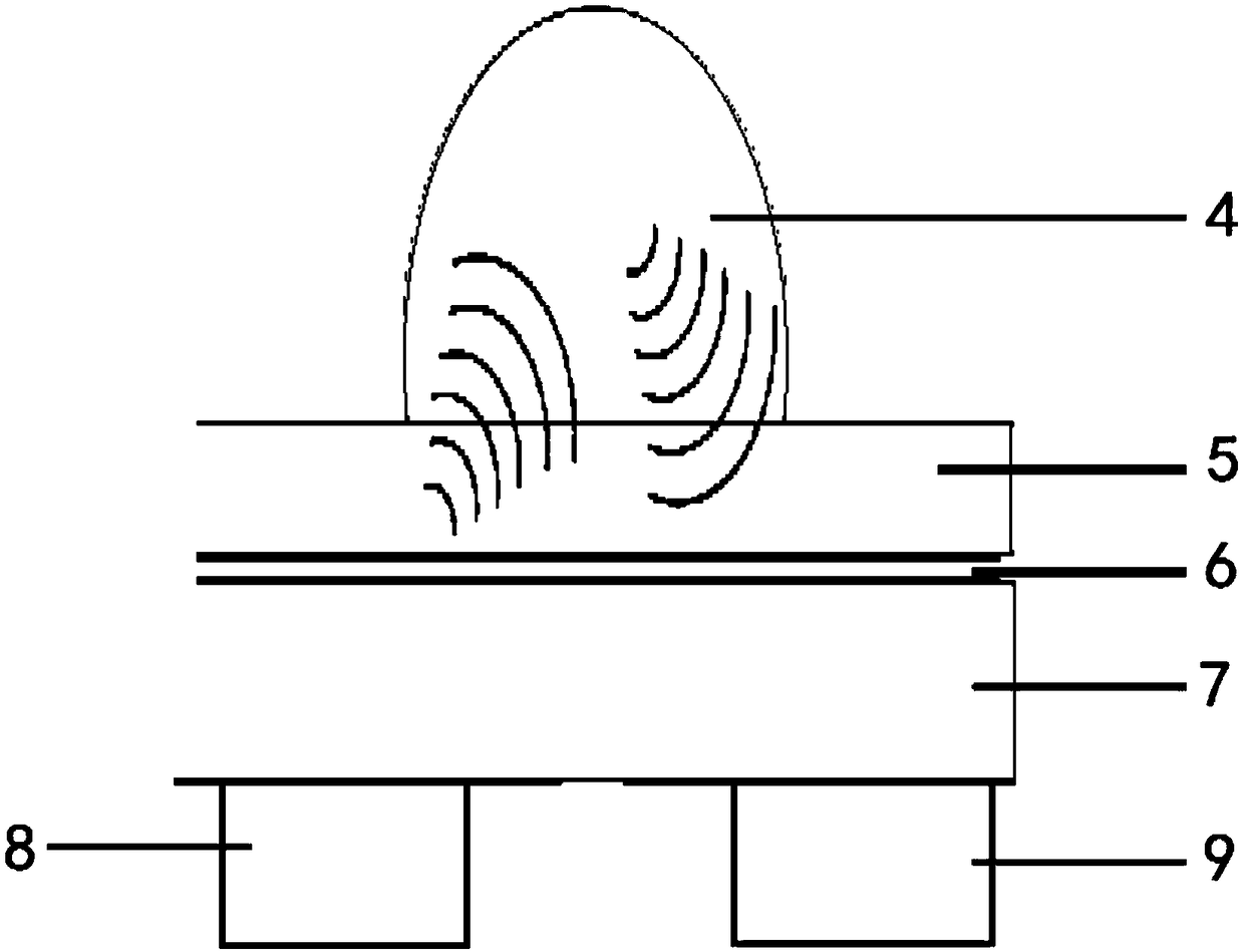 Liquid surface tension testing method based on mechanical vibration of liquid droplet