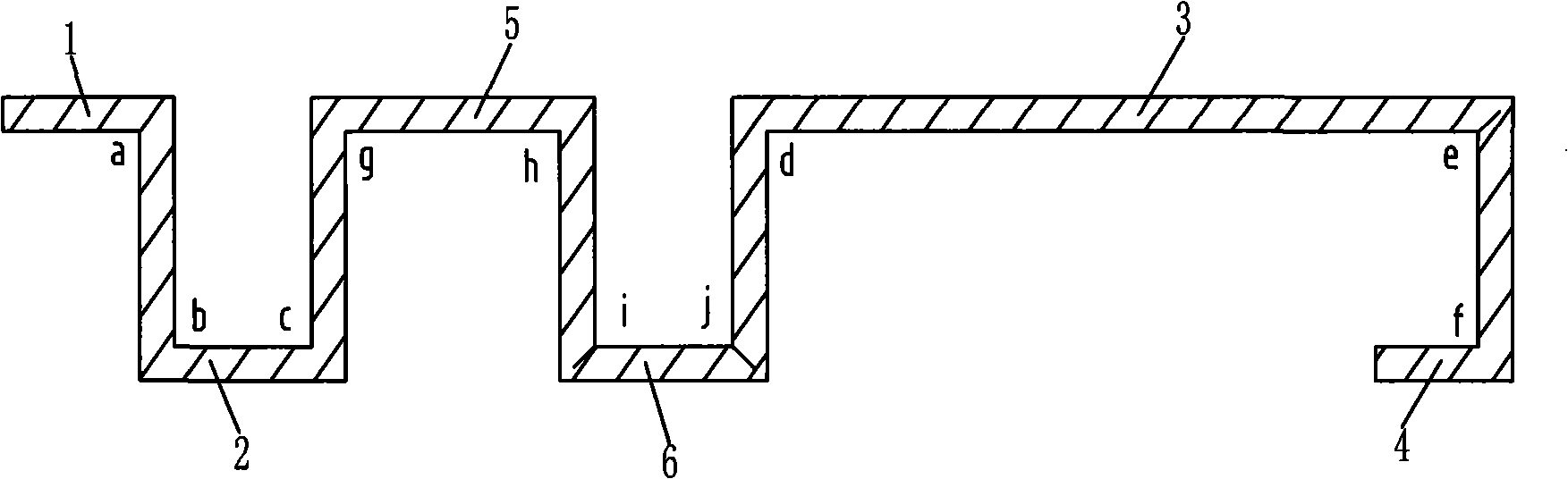 Lift cabin door sill and its processing method