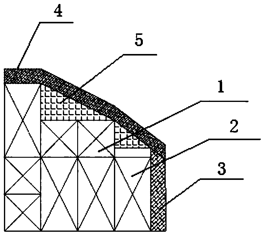 Plant measurement method for high and steep concrete and rock slope