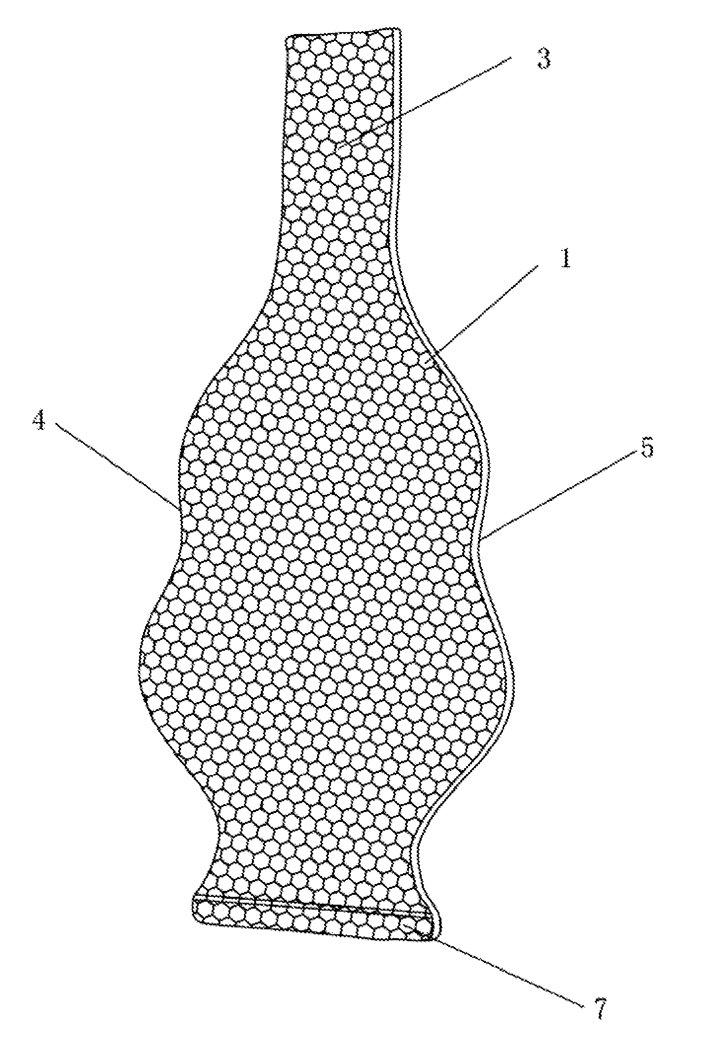 Lumbar cushion having gas bag with fixed air pressure