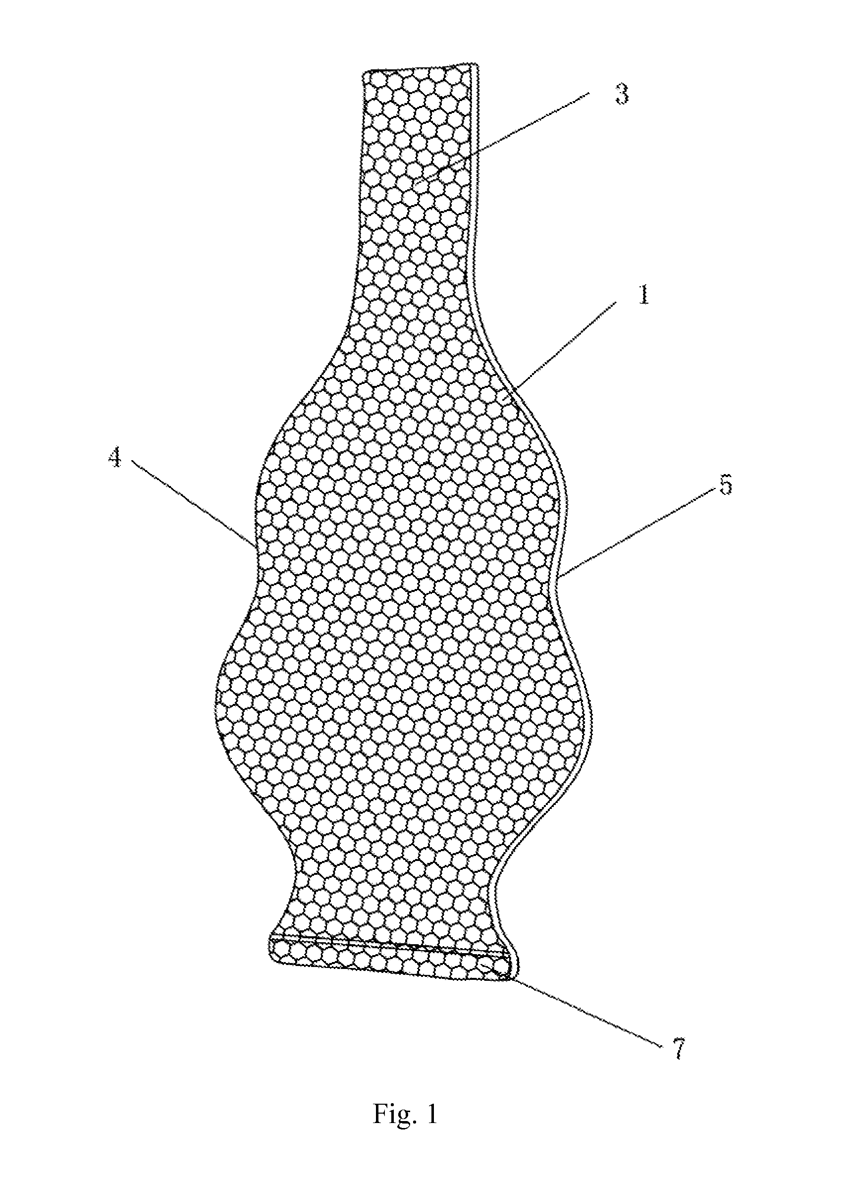 Lumbar cushion having gas bag with fixed air pressure