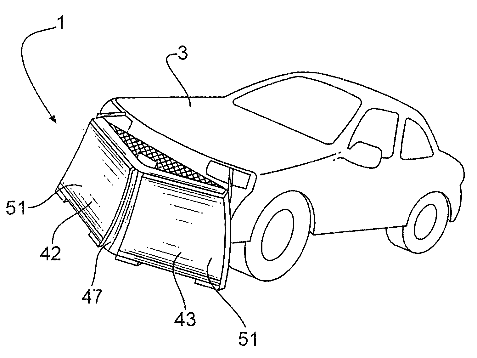 Detachable snow plow for passenger vehcile