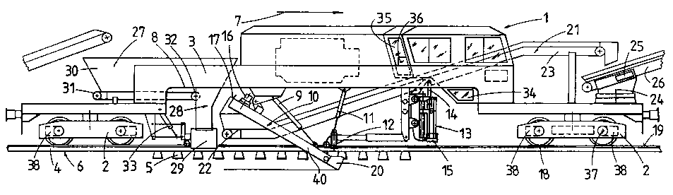 Pipeline construction machinery for digging track sub-grade material