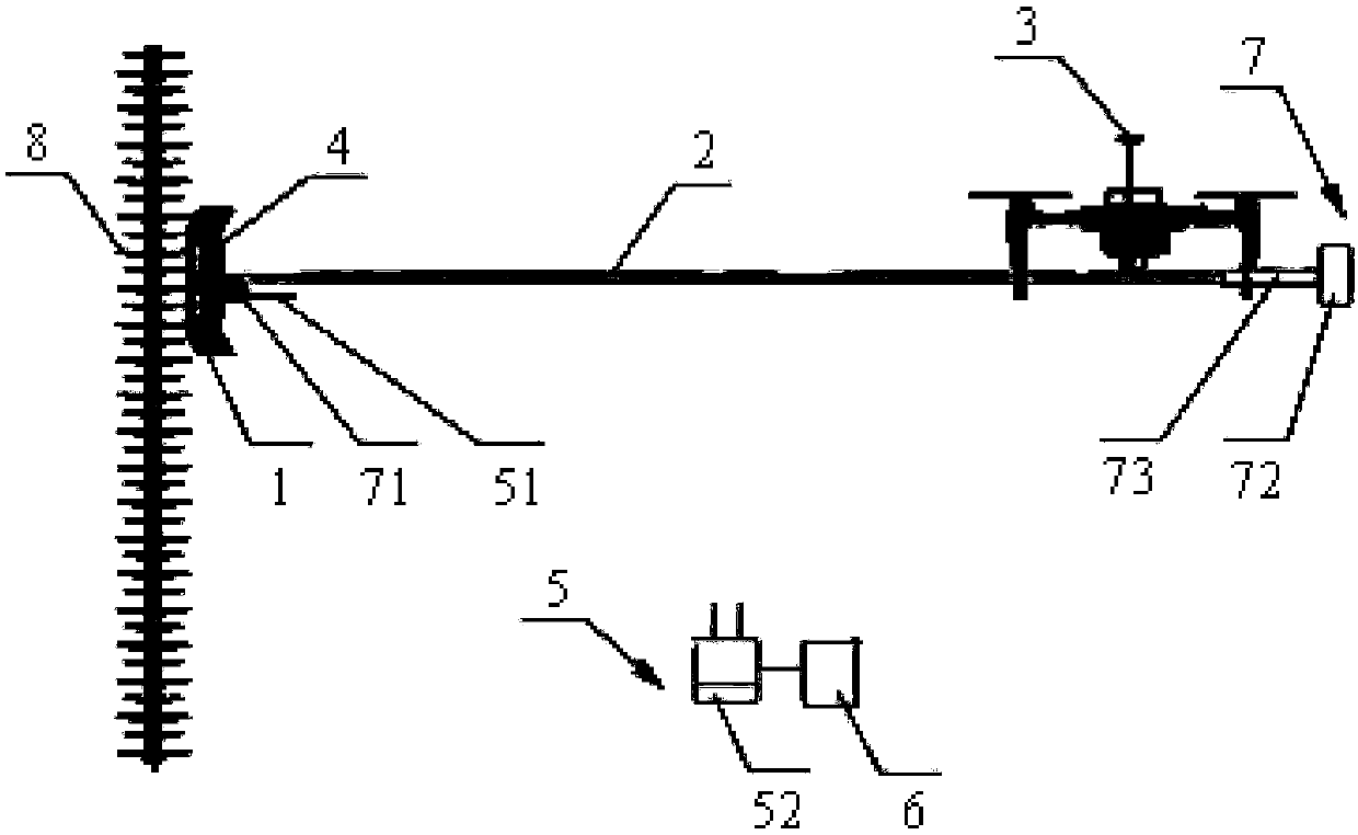 Deteriorated insulator detection system and method based on drone