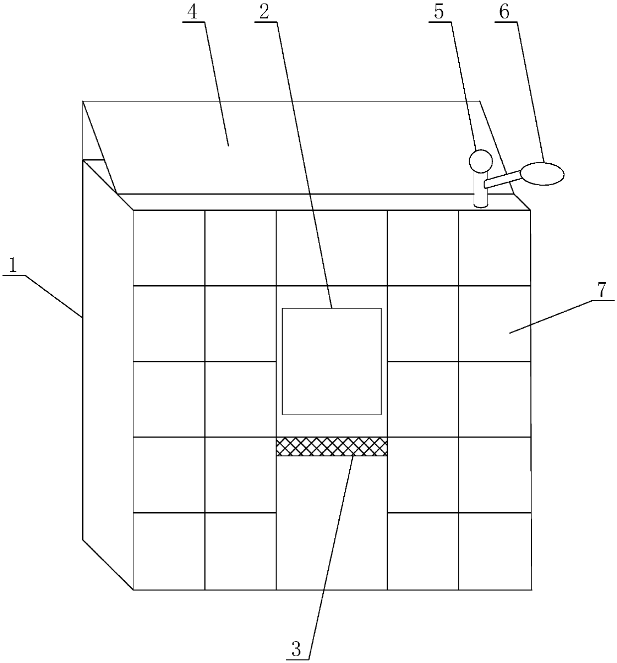 Interactive advertisement putting device and method for intelligent express cabinet