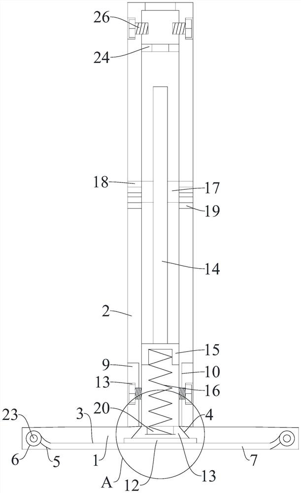 Valve rod connecting piece with internal protection mechanism