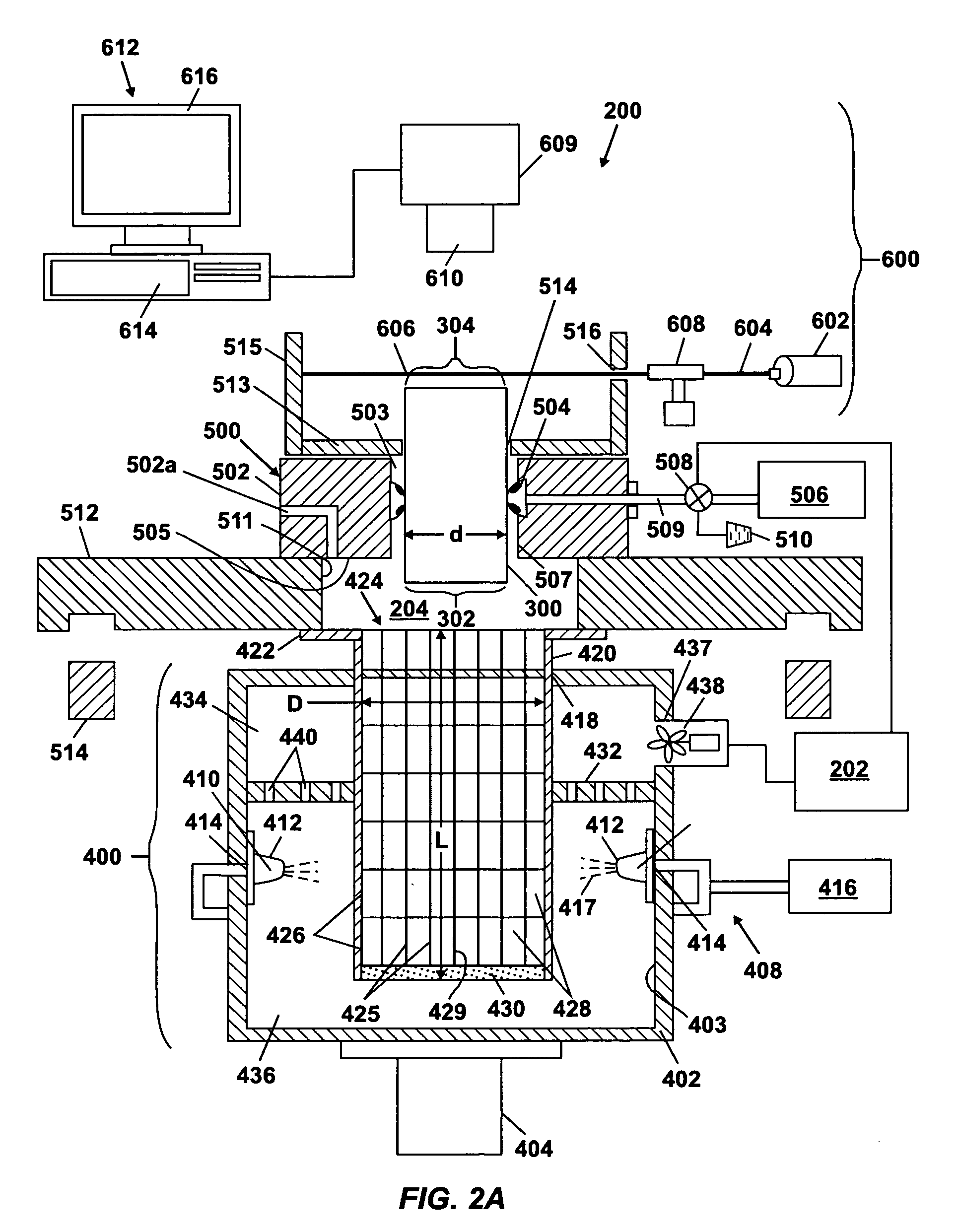 Method, system and apparatus for detecting defects in a honeycomb body using a particulate fluid