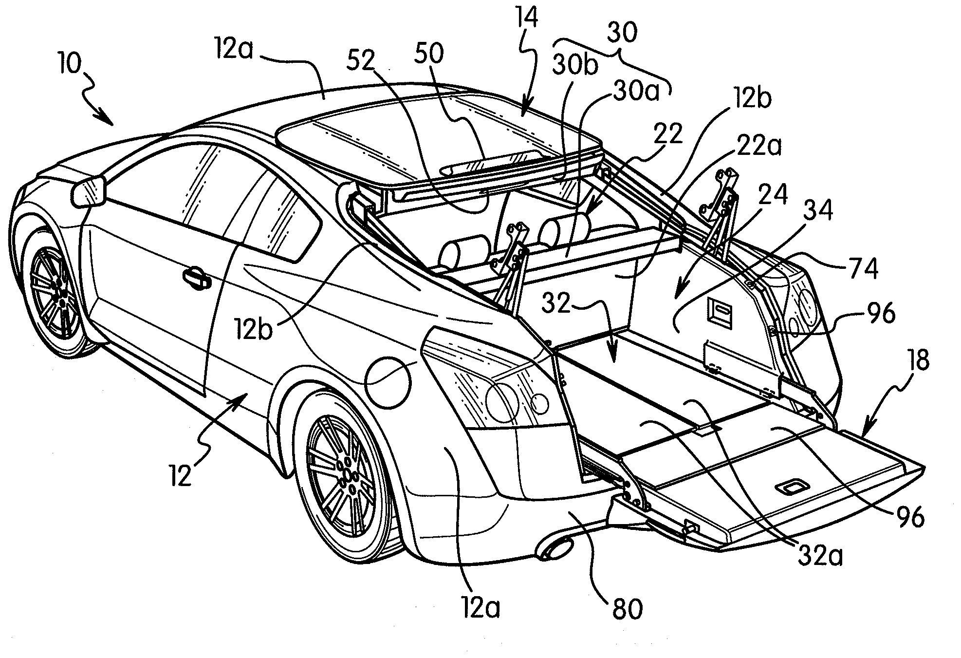 Passenger vehicle rear end structure