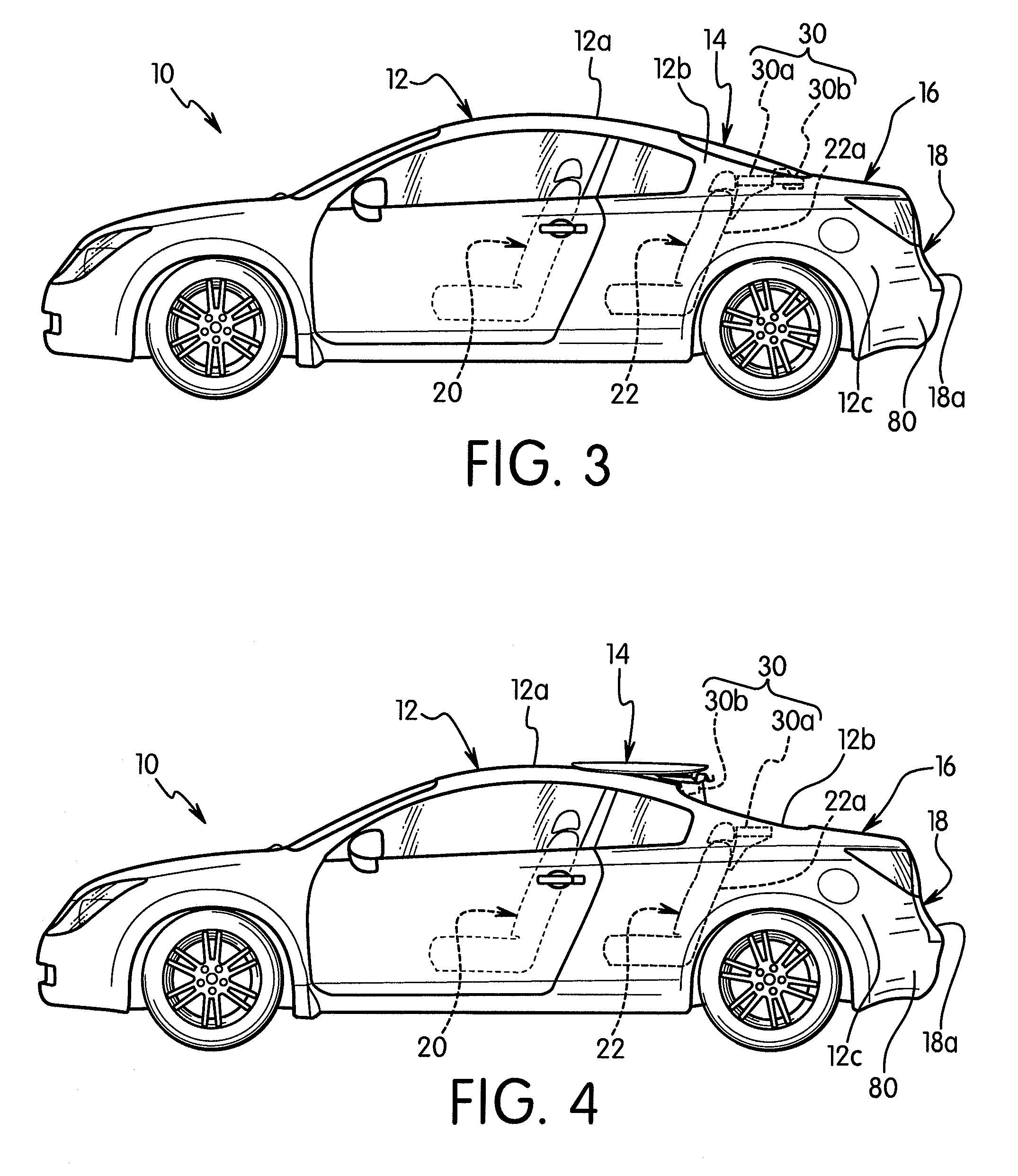 Passenger vehicle rear end structure