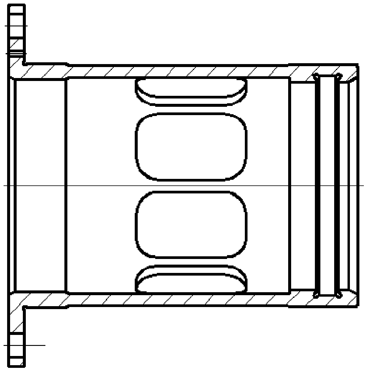 Elastic supporting structure type bearing outer ring finish lapping machining method