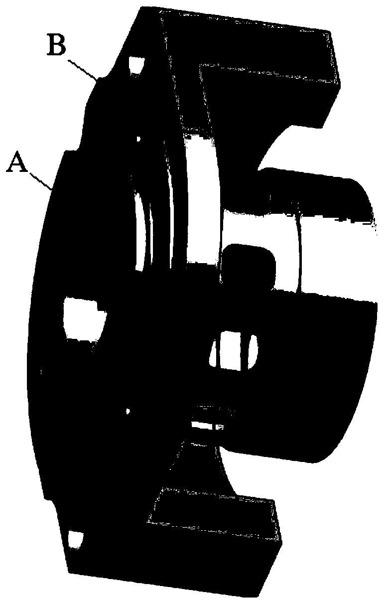 Elastic supporting structure type bearing outer ring finish lapping machining method