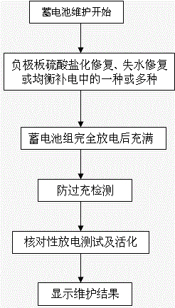 Apparatus and method for online maintenance of valve regulated sealed lead acid storage battery