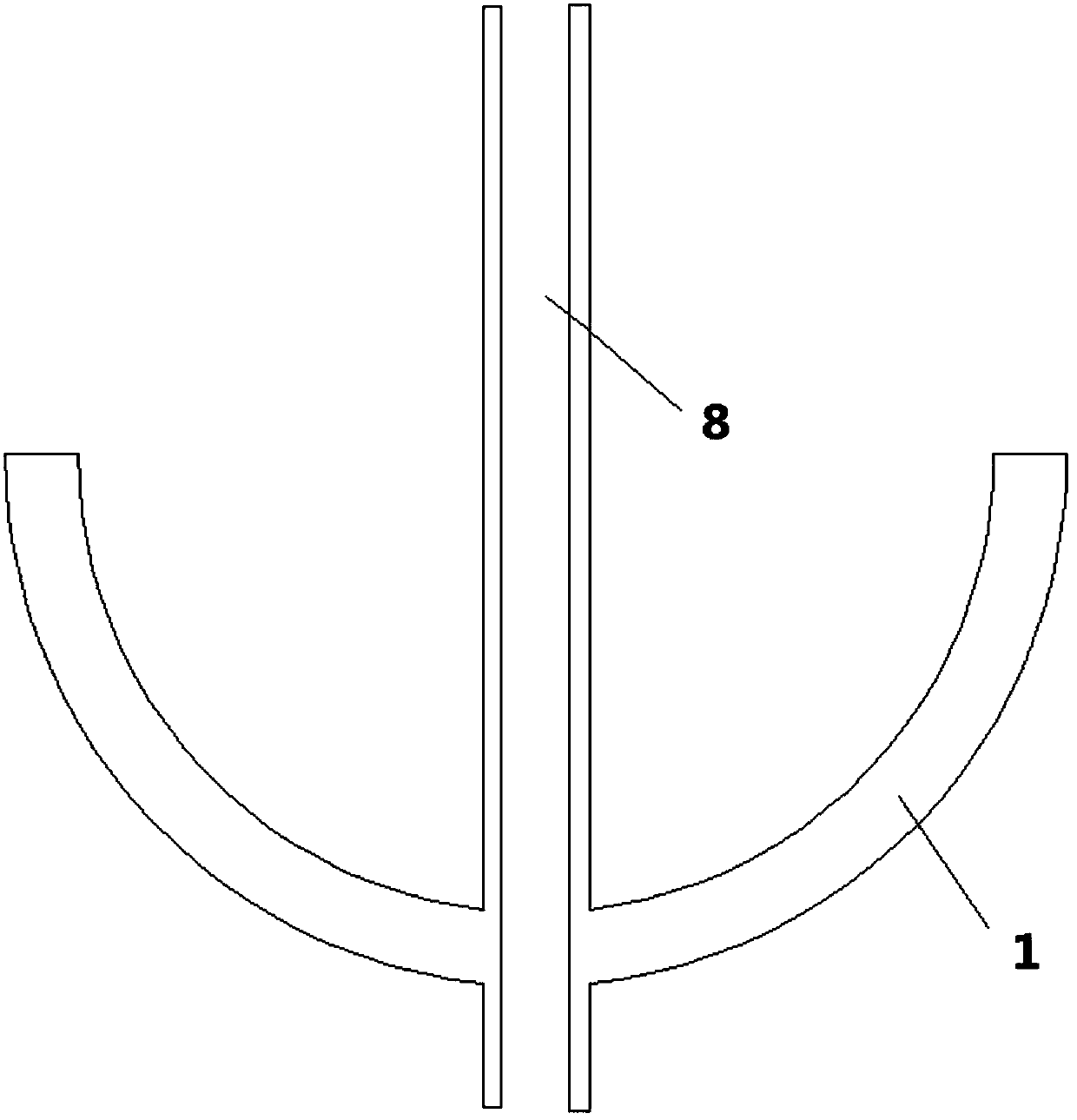 Laying hen breeding feeding trough