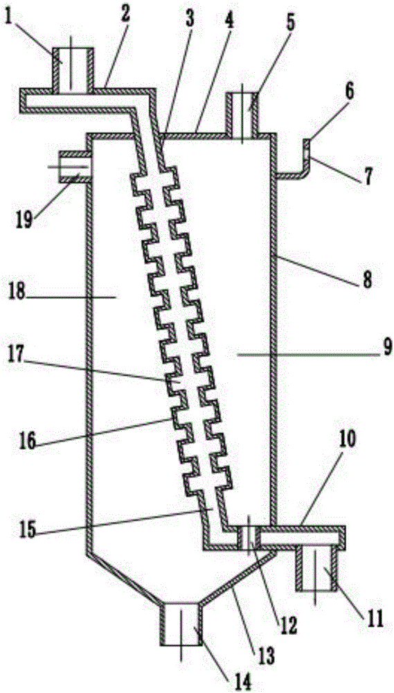 Oil-gas separation device for air leakage test of engine piston