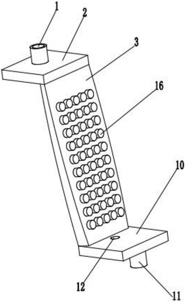 Oil-gas separation device for air leakage test of engine piston