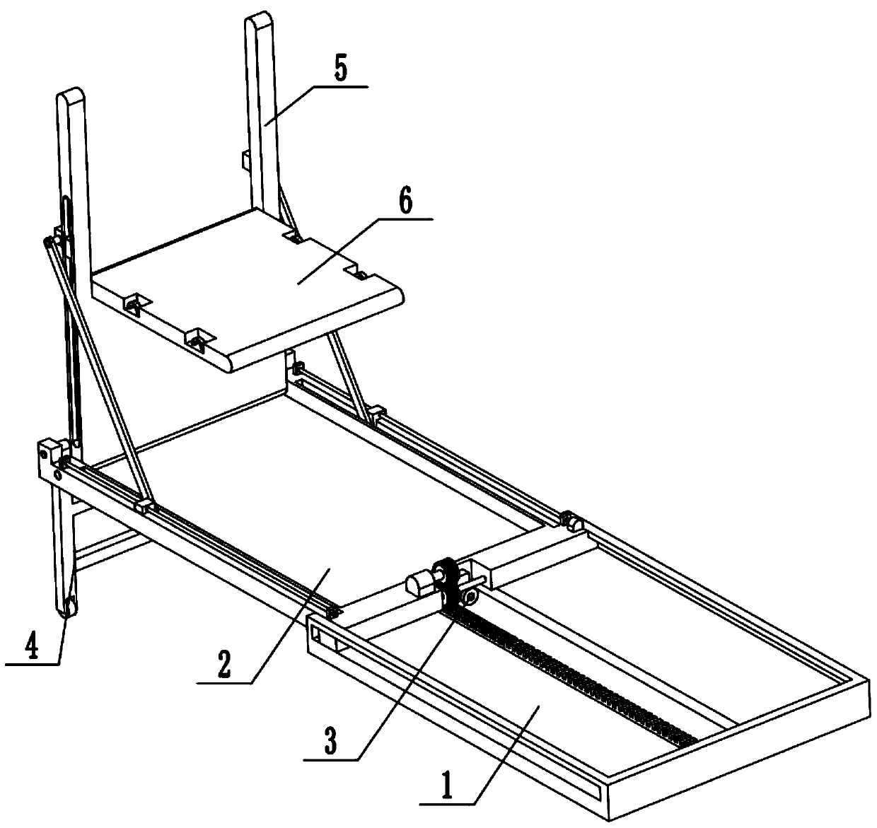 Container loading and unloading device for port logistics