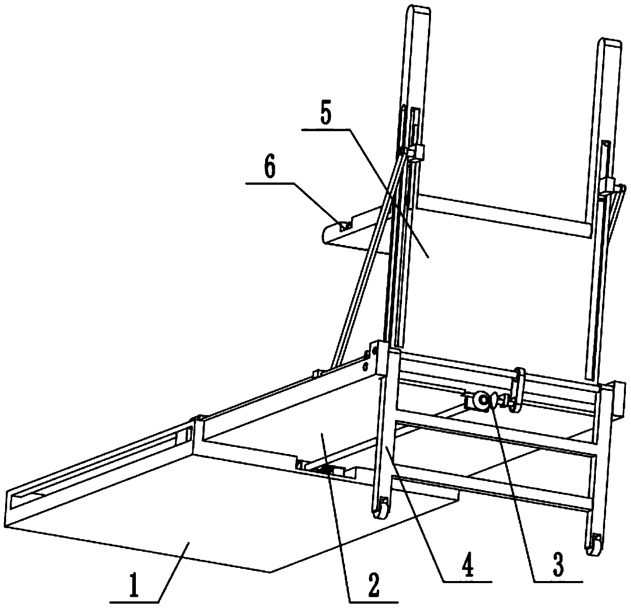 Container loading and unloading device for port logistics