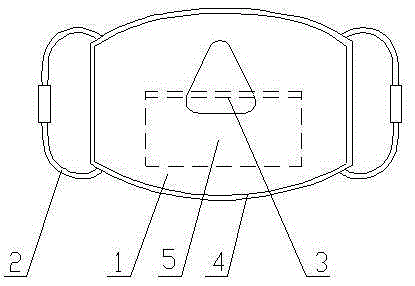 Three-dimensional high-fitting-degree moisture-absorbing and filtering gauze mask