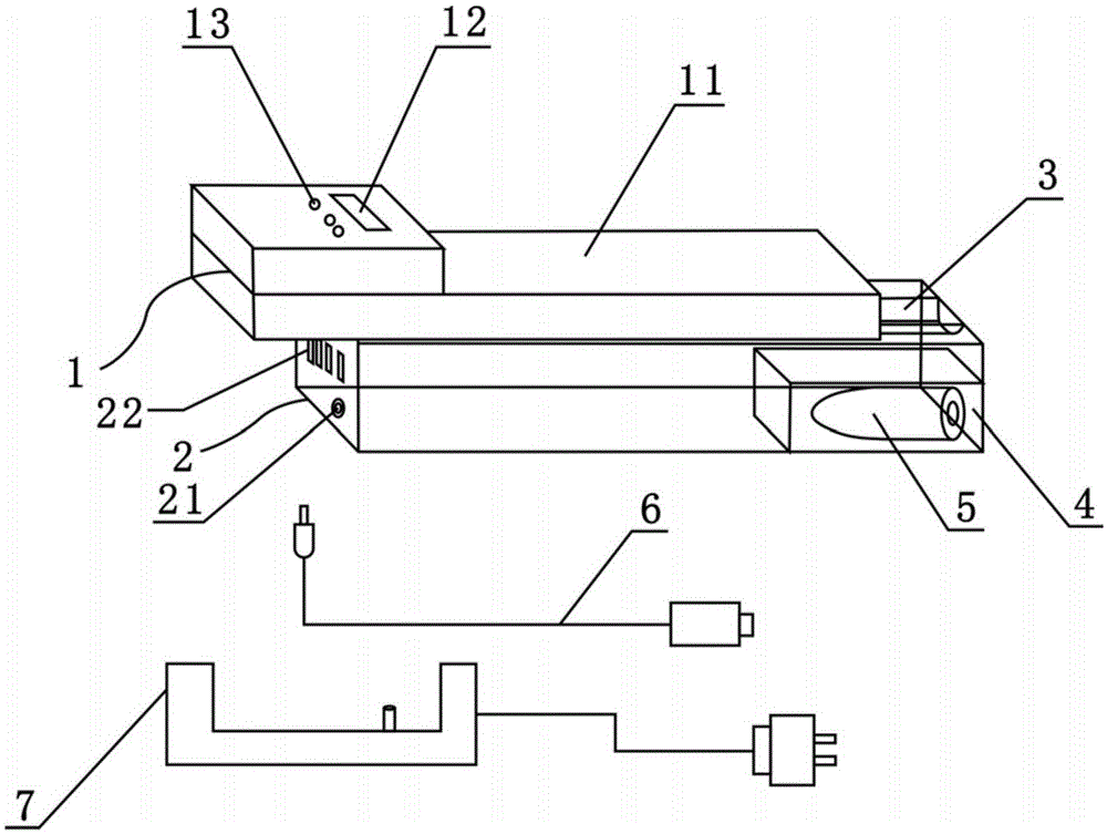 Slide-type heating and suction device for heating non-burning cigarettes