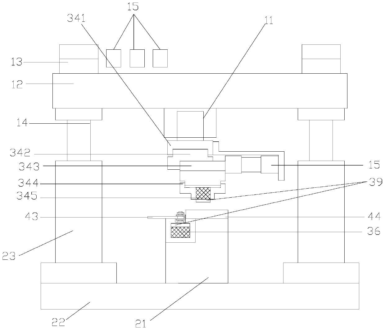 A multi-station jump riveting mechanism, jump riveting machine and chain assembly and processing line