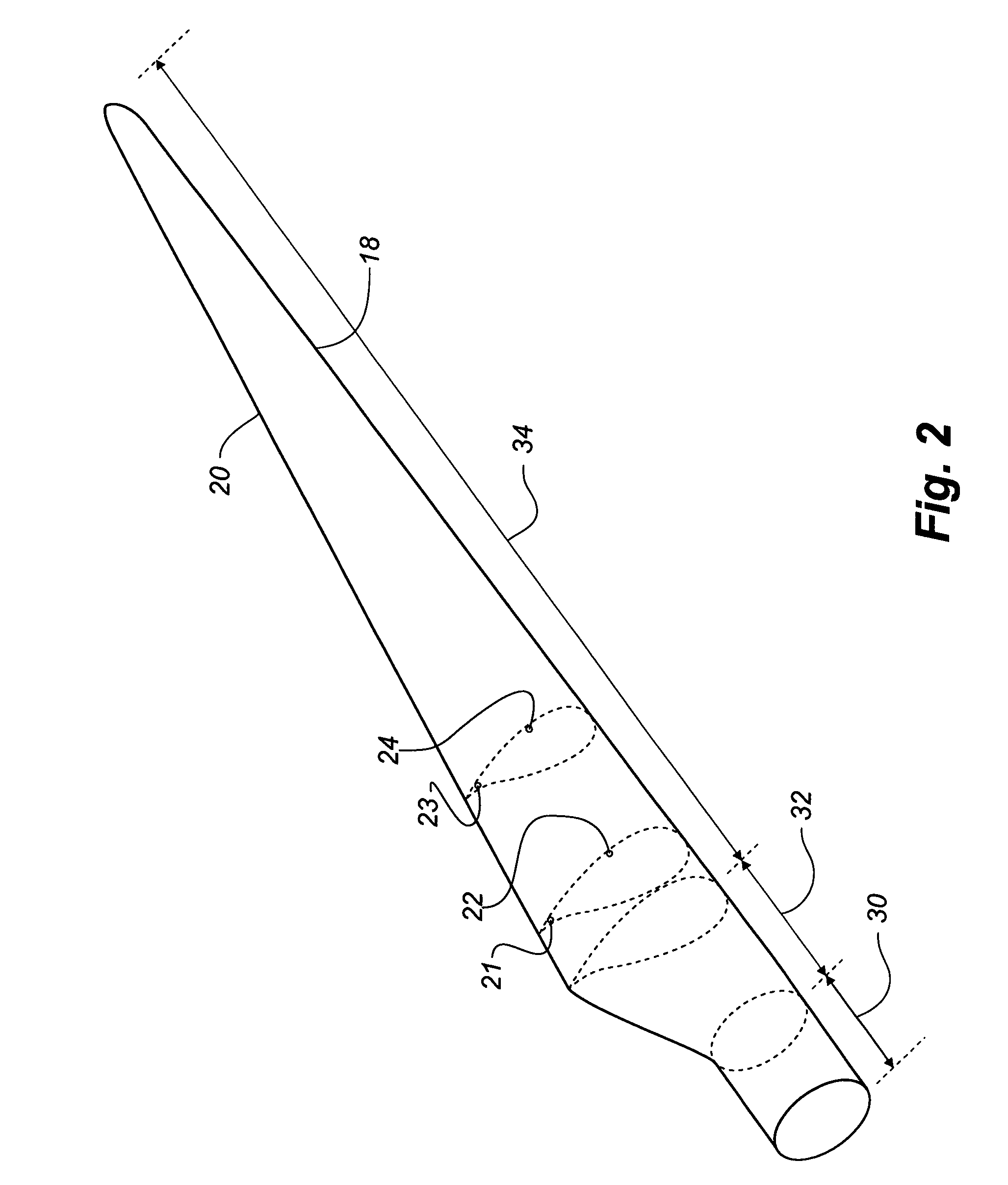 Method of in situ calibrating load sensors of a wind turbine blade