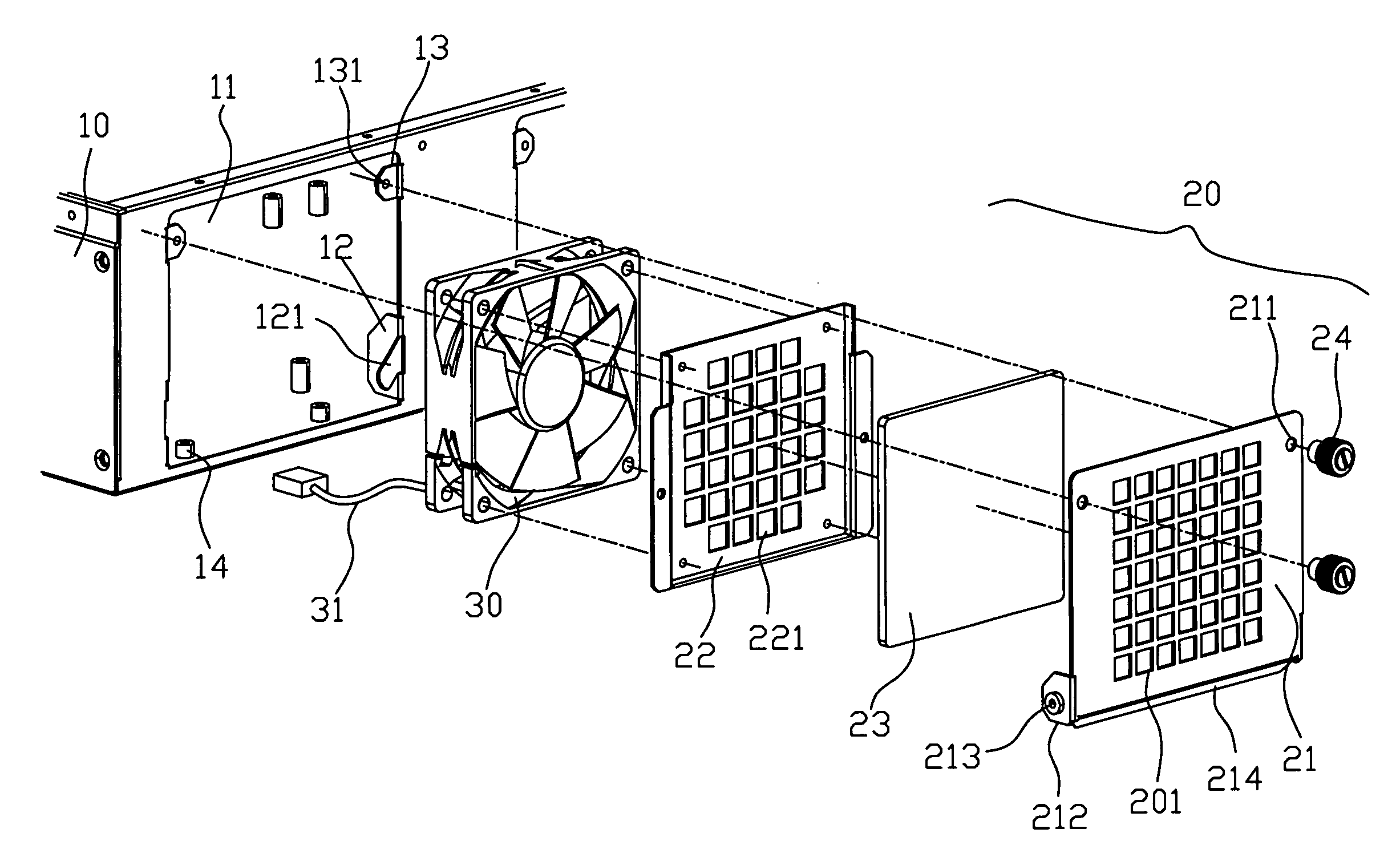 Detachable fan apparatus for quick maintenance