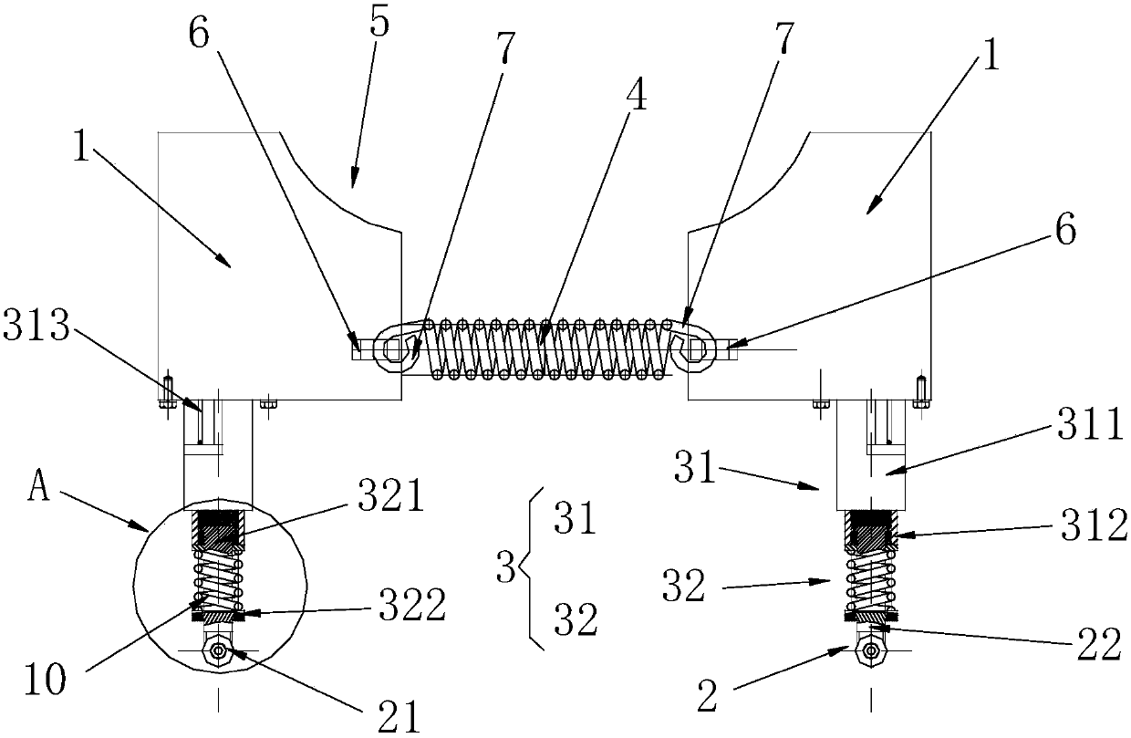 Device for storing yacht and using method of device