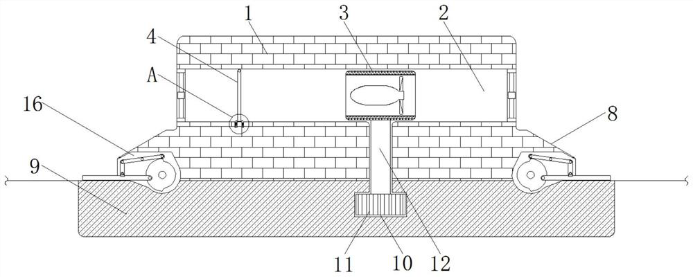 A turbine steering device for single-storage bidirectional tidal power generation