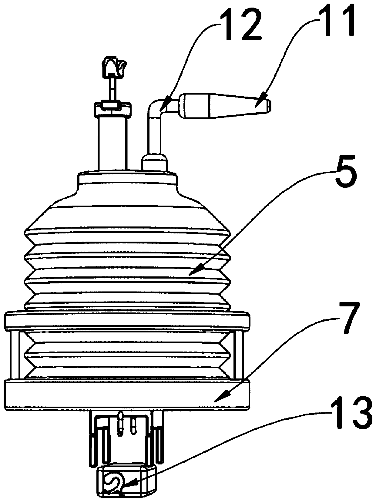 Gastrointestinal fluid depressurizing device for gastrointestinal surgery