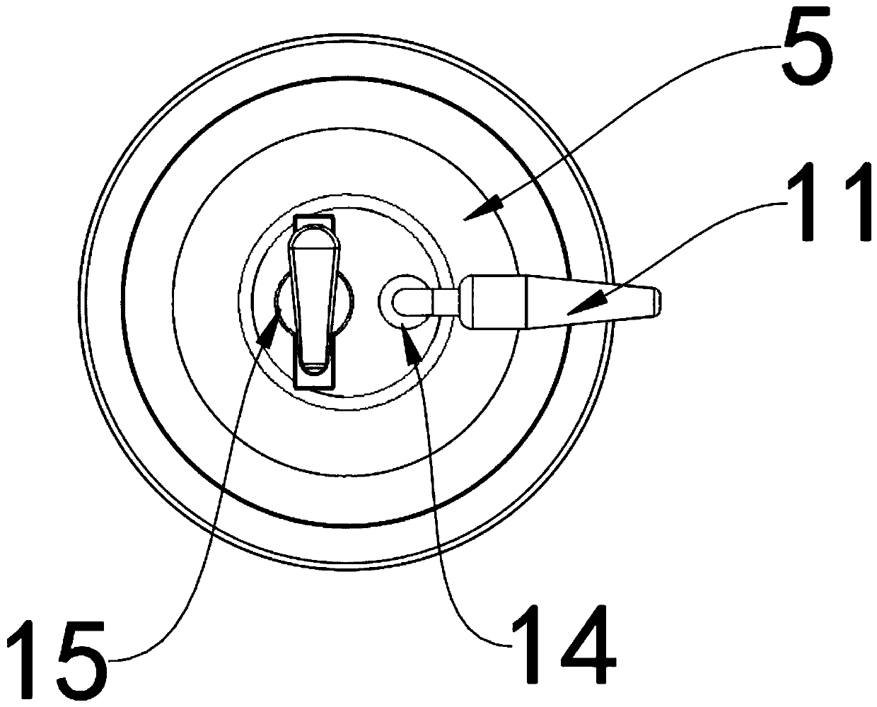 Gastrointestinal fluid depressurizing device for gastrointestinal surgery