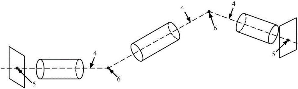 Method for measuring space size of hydraulic pipeline