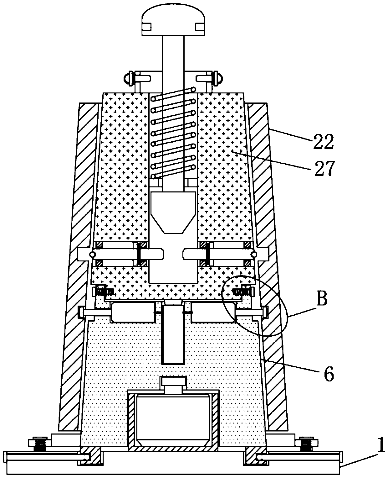 Rapid positioning device for textile machinery