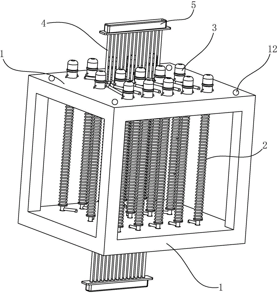 Electric heating unit and thermal-storage electric boiler with same