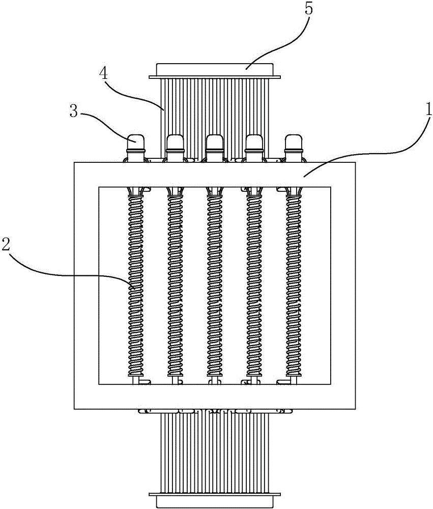 Electric heating unit and thermal-storage electric boiler with same