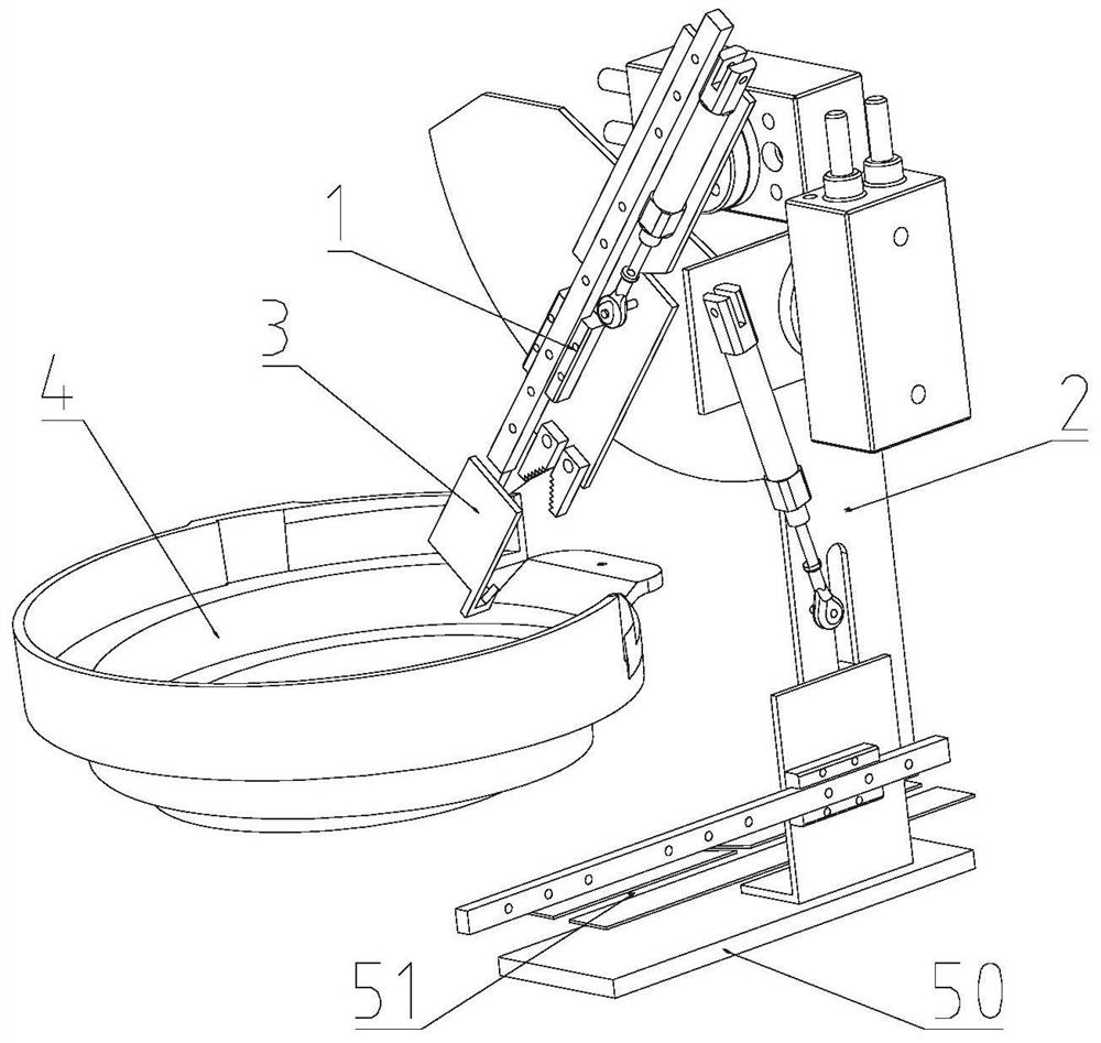 A clamp and button gasket automatic clamping installation device