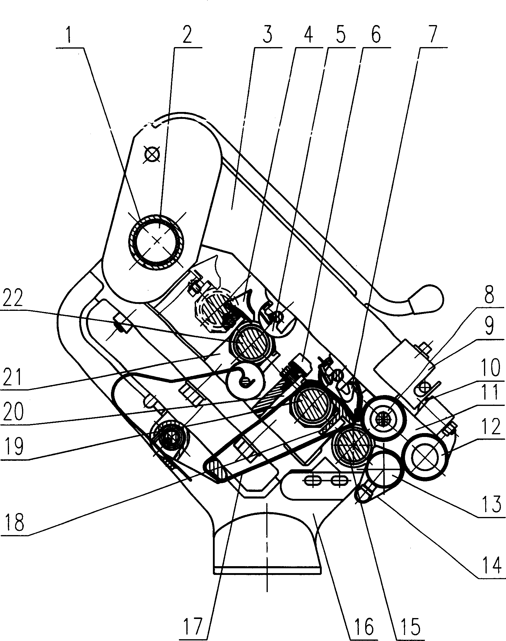 Pneumatic fiber nesting device