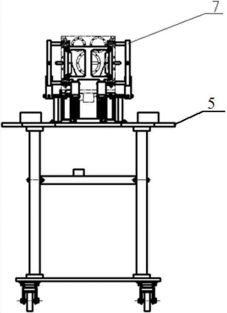 Table top type microsatellite rapid final assembly operation table