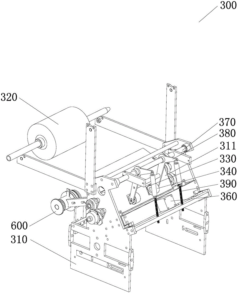 Tile automatic paper cutting and sticking device