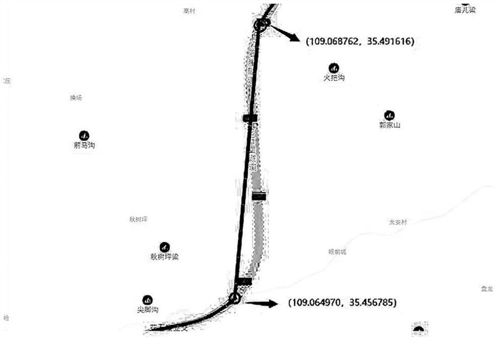 Vehicle classification trajectory error correction method based on map matching