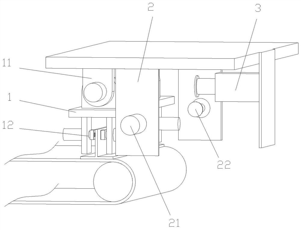 A t-shaped workpiece processing positioning fixture