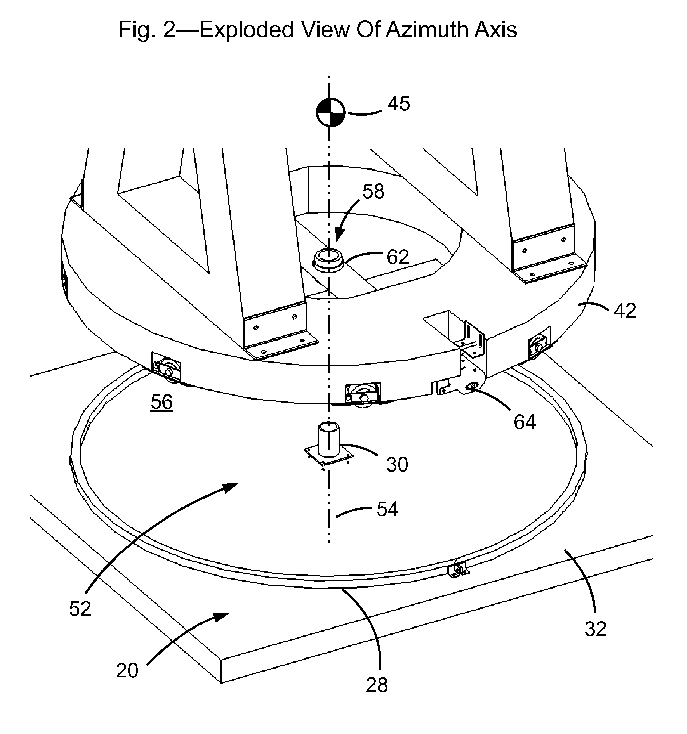 Self ballasted celestial tracking apparatus