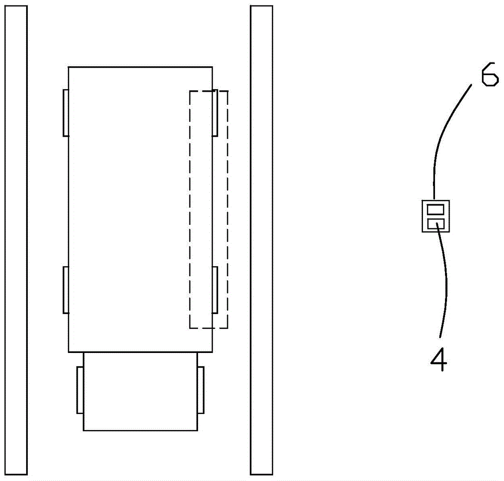 Truck side guard rail mounting size measurement system and method based on machine vision technology