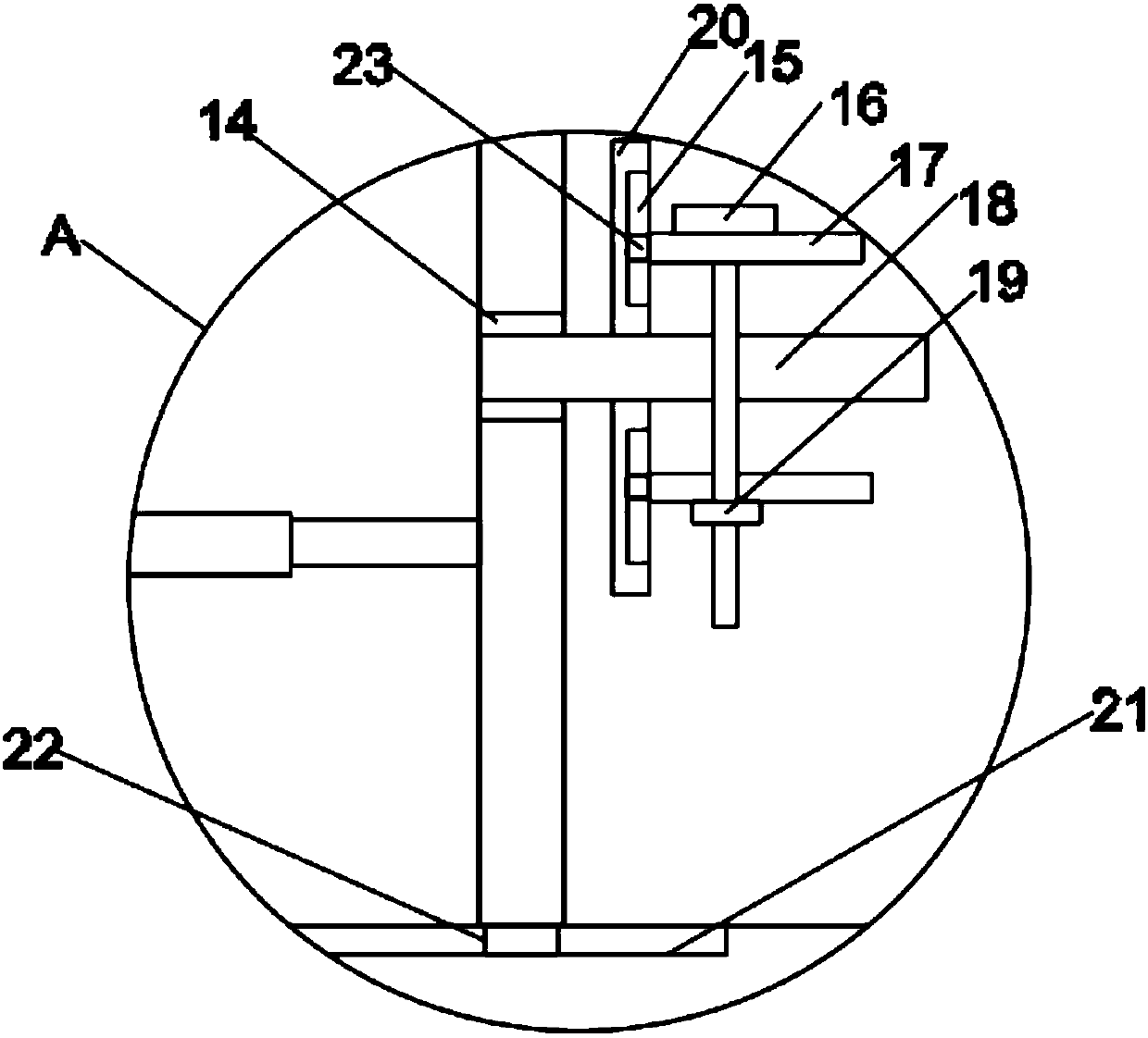 Novel steel pipe pickling derusting device