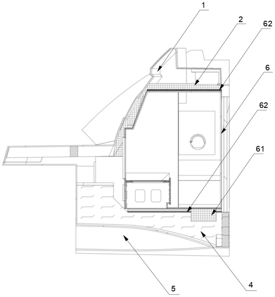 Yacht provided with modular cabin