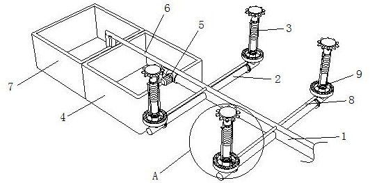 A drainage and irrigation system for municipal garden planning