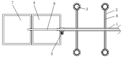 A drainage and irrigation system for municipal garden planning