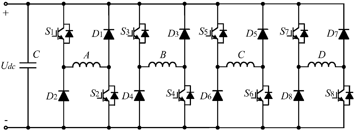 Switch reluctance motor system based on double-bus split current sampling