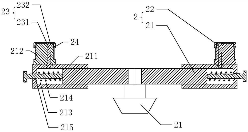 Building glass panel wall mounting structure and construction method thereof