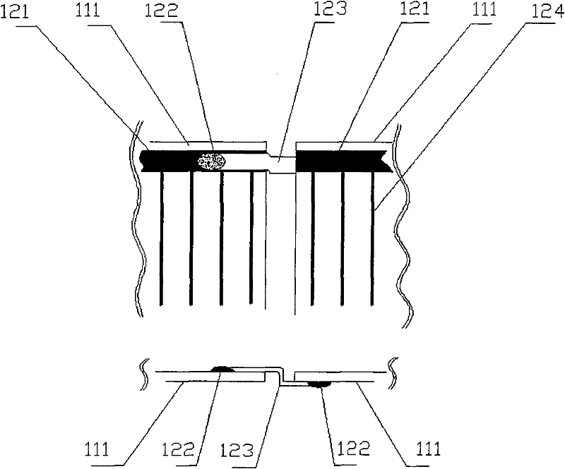 Ultra-light and flexible solar cell array and its manufacturing method