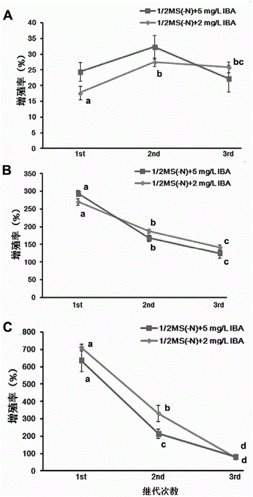 Ginseng adventitious root induced proliferation method